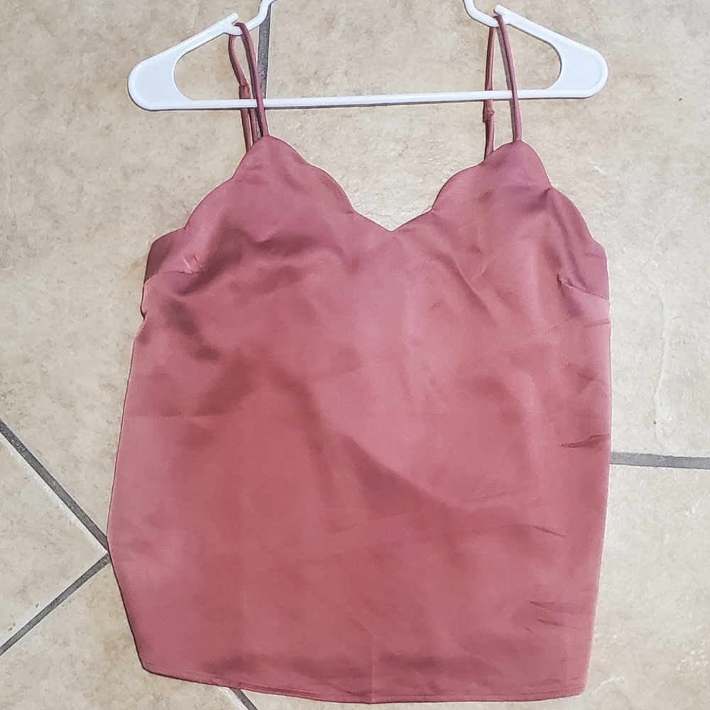 (MUST BUNDLE)NWOT Monteau Womens Silky Camisole Blouse| Loose fit| Size Medium